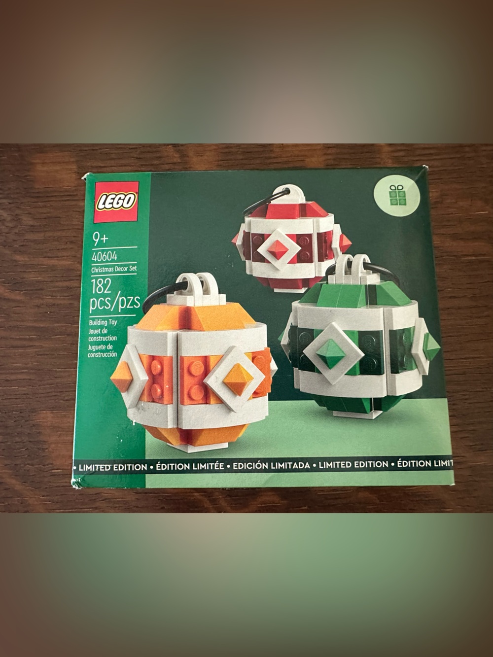 BNIB! RETIRED SET LEGO (40604) Hanging Ornaments Christmas Tree Decor
